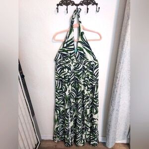 Tropical halter dress